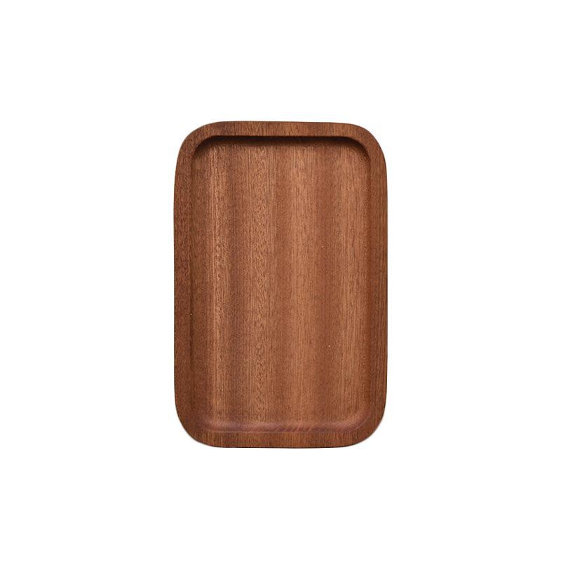 Japanese Solid Wood Rectangular Walnut Tray - Dinner, Dessert, or Fruit Plate