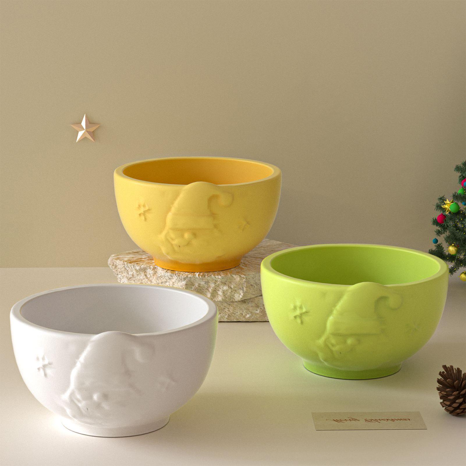 

3.94-inch Circular Resin Candle Bowl Mold Santa Claus Hat Print Jar Holder Mould Silicone Resin Bowl Making Concrete Mold Craft CHINA
