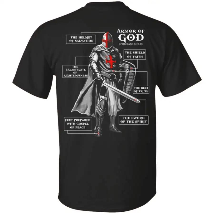 

Knights Templar Armor of God TShirt 100 Cotton ONeck Summer Short Sleeve Casual Mens Tshirt Size S3XL S