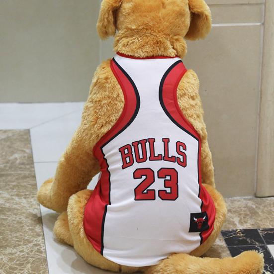 Pet Summer Mesh Letter Vest Basketball Jersey T-Shirt Sportswear Dog Clothes