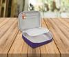 atorakushon® Fabric Purple Multipurpose Makeup Jewellery Organizer Cosmetic Necklace Pouch Vanity Box Traveling Kit for Women