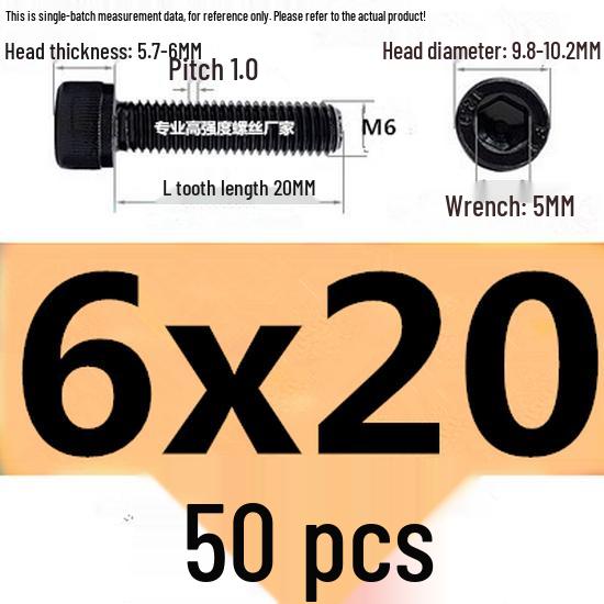 High-Strength Grade 12.9 Internal Hex Head Screws M1.4-M20
