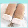 Sherpa Fleece Womens Warm Gloves With Windproof Thermal Design For Winter
