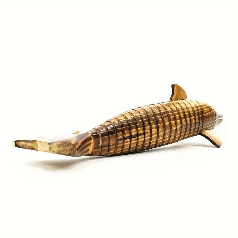 1 wooden dolphin, movable wooden dolphin, cute dolphin, Wooden crafts 33 cm dolphin