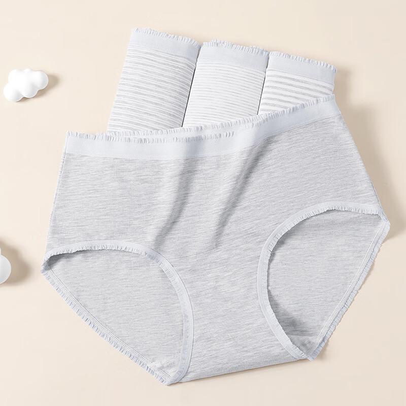 Fenteng Women's 40S Colored Cotton Antibacterial Underwear 4-Pack