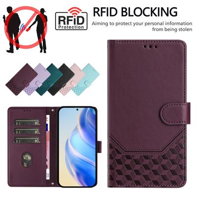 Deri Kılıf Cüzdan Dayanıklı RFID Engelleme Kart Tutucu Darbeye Dayanıklı Destek Ayaklı Koruyucu Kapaklı Kılıf OPPO Realme 14 Pro/Realme 14x/Realme 13/RealmeGT5 İçin