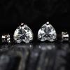 Perfect Heart Earring Pair 11 Ct CERTIFIED Synthetic White Moissanite Free Gift MY.ER-22-NS