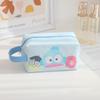 Head Pochacco Polka Dots Pu Travel Storage Bag For Cosmetics And Use Stationery