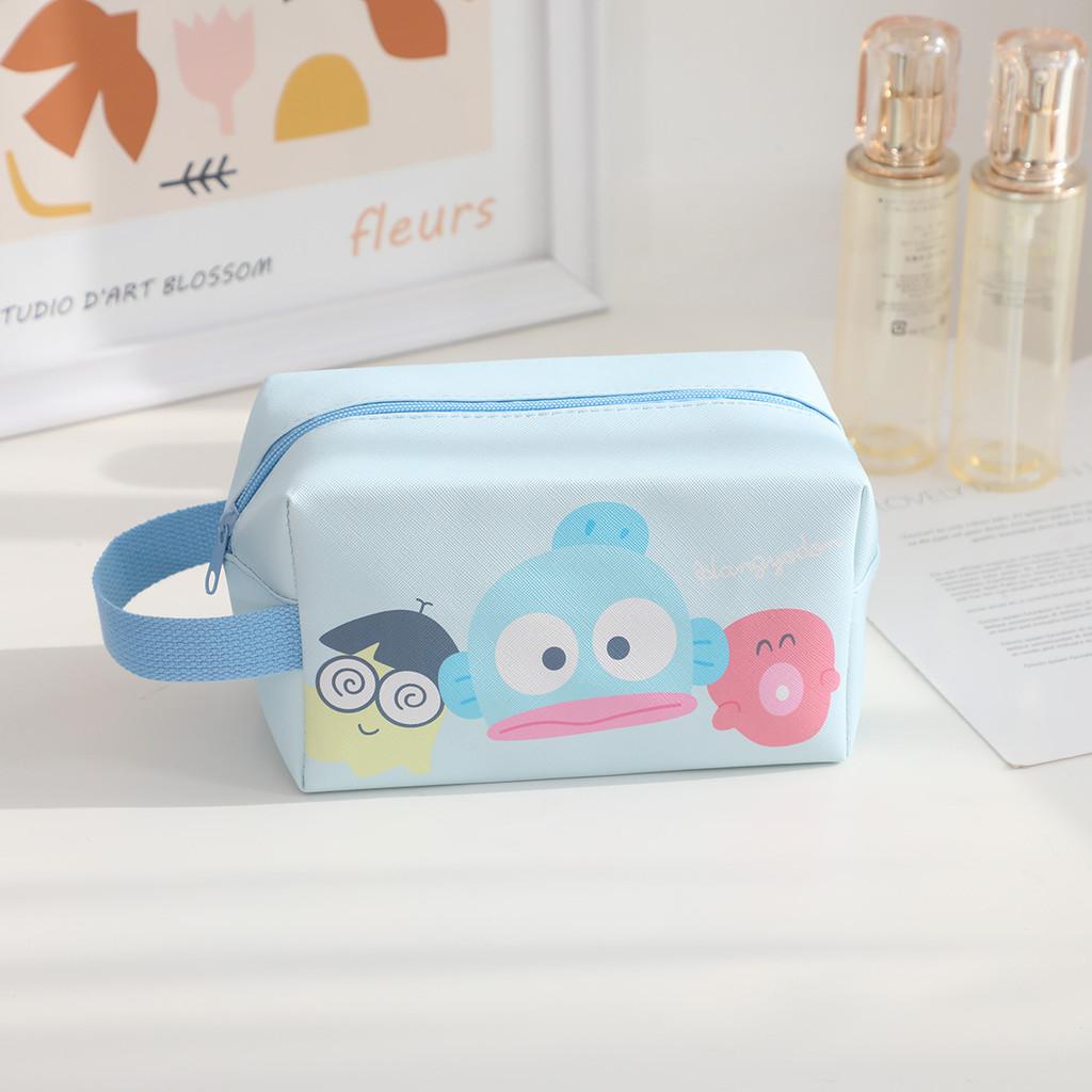 Head Pochacco Polka Dots Pu Travel Storage Bag For Cosmetics And Use Stationery