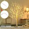 144 LED Birch Tree Light Warm White USB Battery Power Holiday Decorative Tree Christmas Halloween Easter Gift
