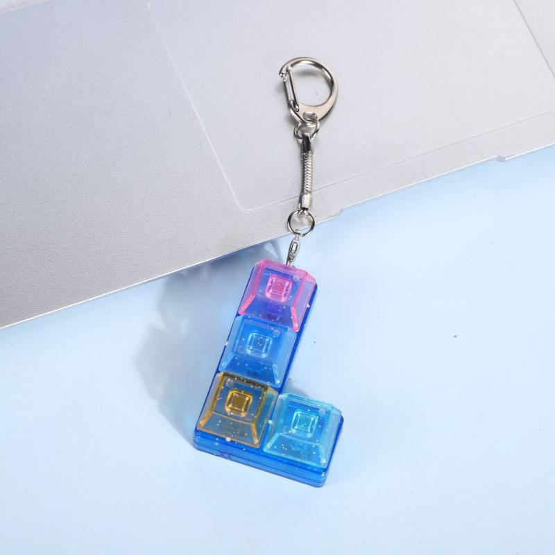 Fidget Entspannung 4 Tastaturtasten Spielzeug Anti-Stress Finger-Tastaturspiele Für Erwachsene Antistress-Spielzeug Jungen Mädchen Schlüsselanhänger