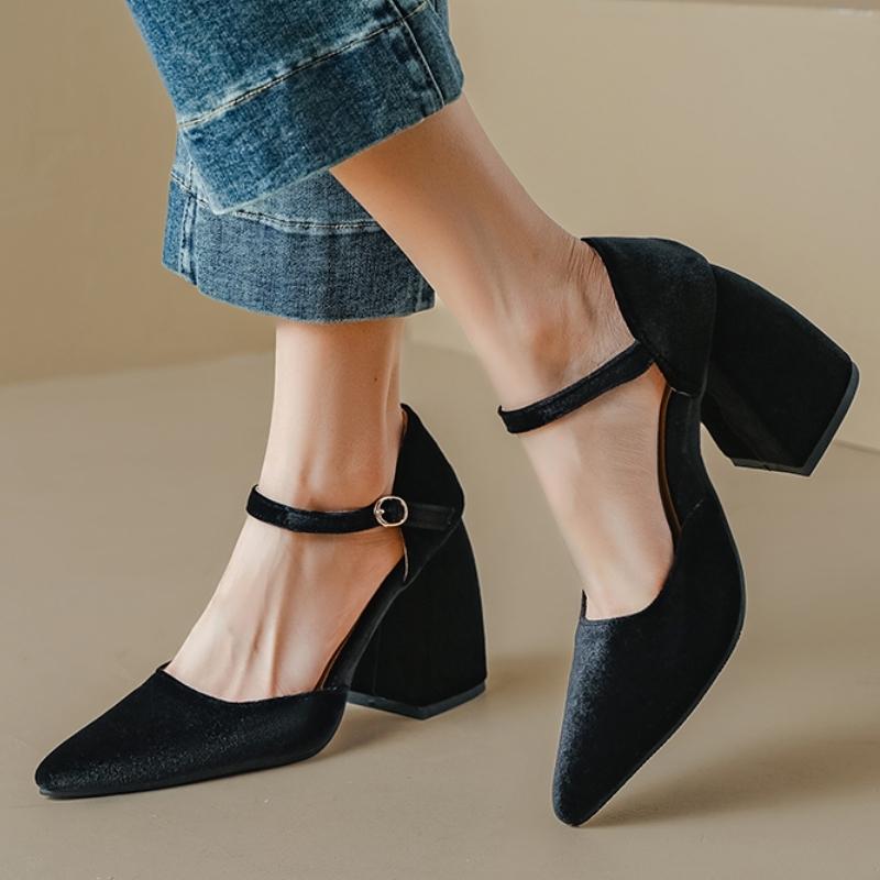 Women's Sandals Summer Shoes 2024 New High Heels Pumps Female Elegant Green Red Party Dance Wedding Shoes Large Size Footwear