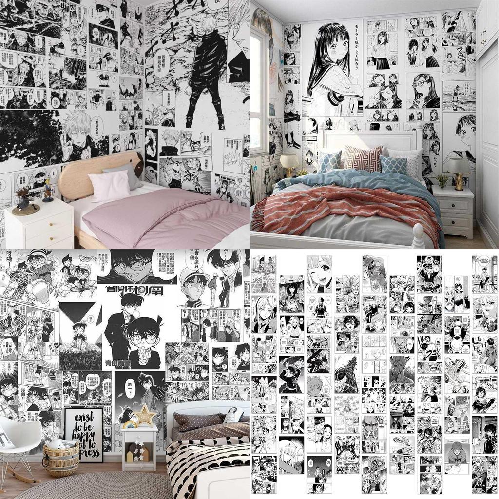 Japanese Popular Anime Self-adhesive Wall Stickers Wallpaper For Vibrant Room Decoration