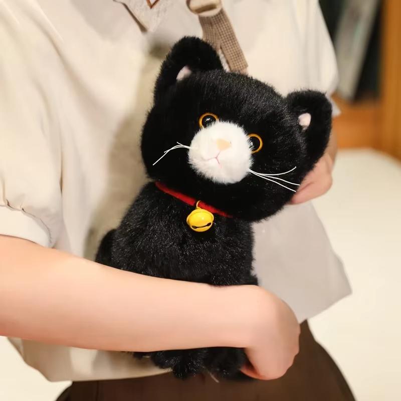 Realistic Plush Cats Doll Stuffed Sitting Kitten Plushies Toys for Children Baby Dolls Kids Birthday Gift Home Decoration