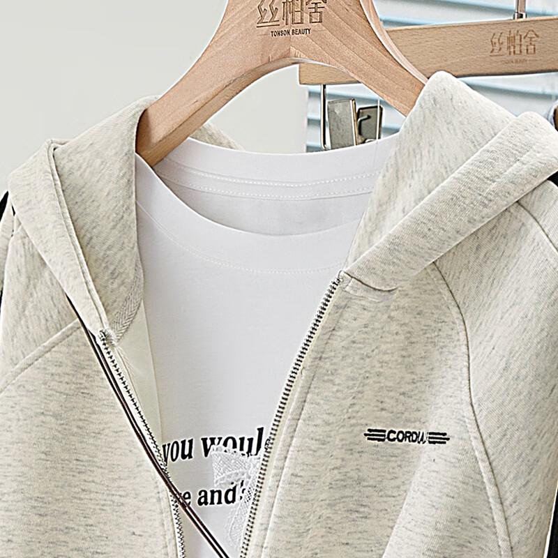 Silbaisha Women's 2025 Autumn Hooded Casual Jacket