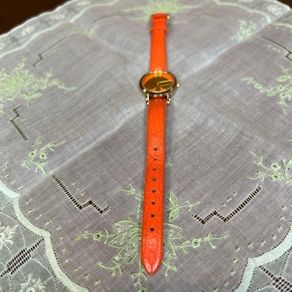 Used Beautiful Kate Spade Orange Watch with Spade Motif