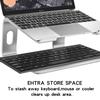 M-Shaped Laptop Cooling Stand with Desktop Riser