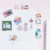 46PCS Travel Stickers  Innovative Diverse Styles Decorative Stickers for Scrapbook Vacation Album
