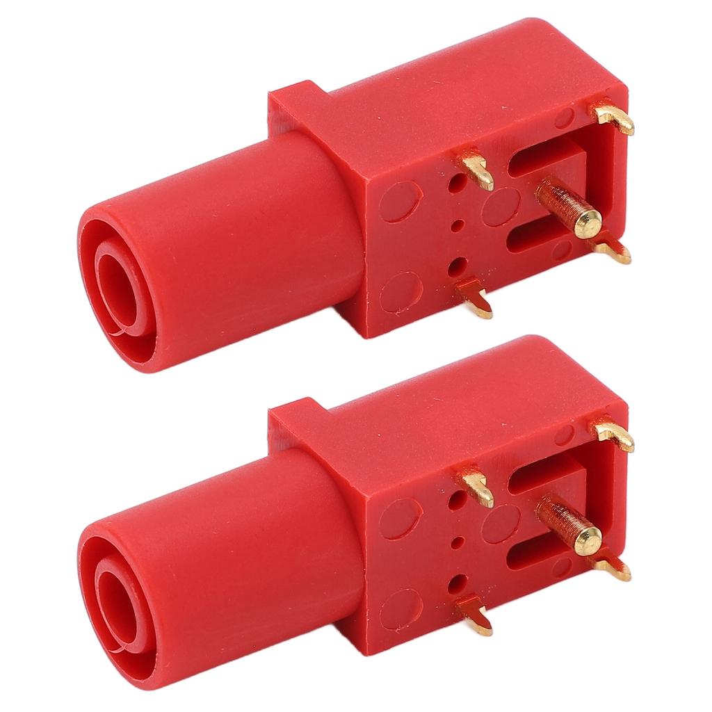 2pcs PCB Panel Socket 4mm Welded Type Good Electrical Conductivity Safety Banana Socket for Multimeters Voltage Testing