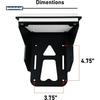 Aluminium Transom Trolling Motor Mount for Kayaks, 5mm Thickness Transom Mount, Kayak Trolling Motor Mount with Locking Lip, Trolling Motor Bracket