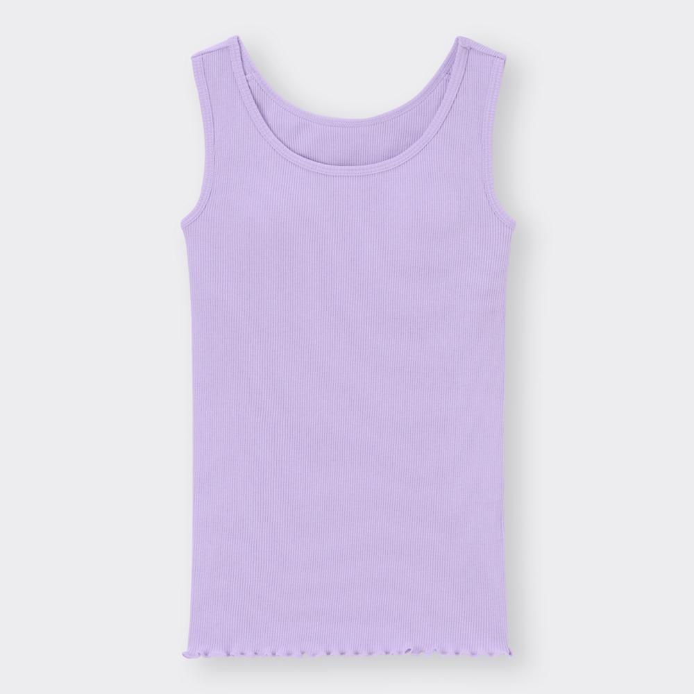 

Майка GU GIRLS Bra Feel Petit в рубчик +E
