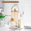Elegant Glass Cold Water Kettle Set with Faucet - Large Capacity for Homemade Beverages