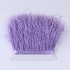 8-10Cm Ostrich Trim Khaki Feather Ribbon Fringe For Sewing High Quality Plumas Crafts Costumes Party Decoration