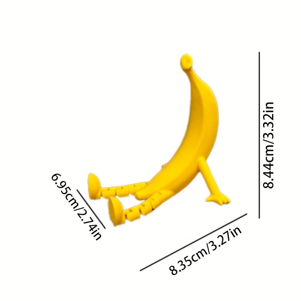 

Creative 3D Printed Banana Plastics Sculpture For Garden Decortion Fun Home Decortions Handmade Artwork Desktop Ornaments Crafts жёлтый