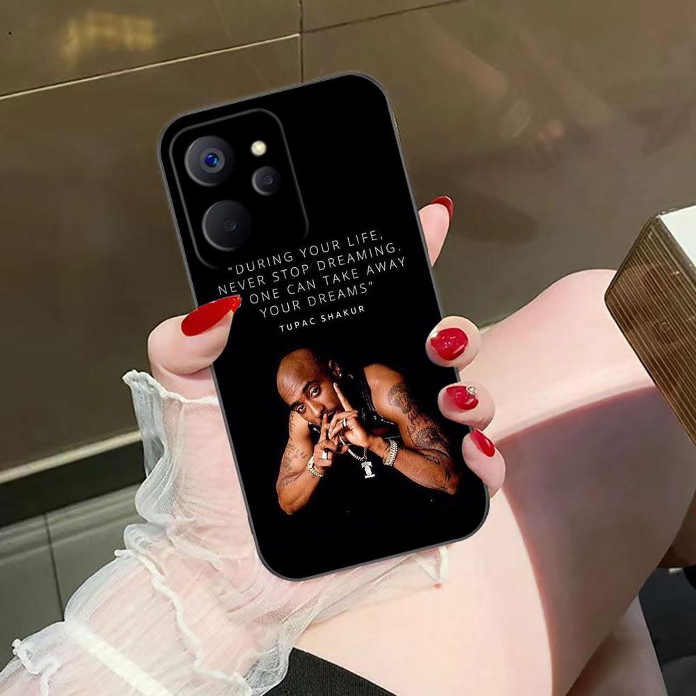 Rapper 2pac Tupac Yinuoda Phone Case For Realme C75 C71 C65 C63 C55 C53 C35 C33 C30 C21 C11 7 6 5 GT NEO 2 NARZO 50 X50 50I Case