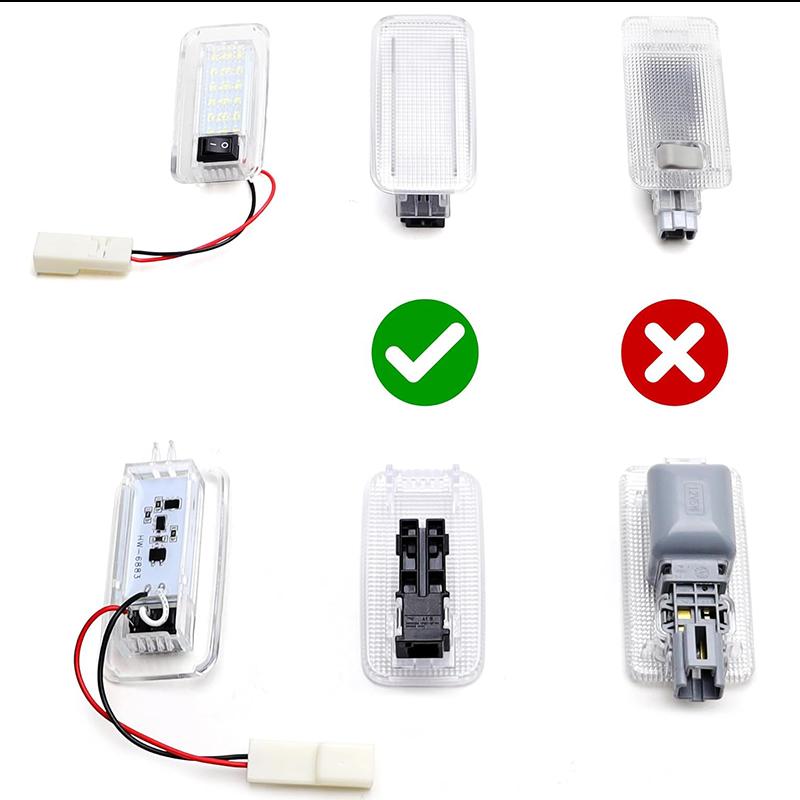 1PC Xenon White LED Trunk Cargo Area Light w/Switch Compatible With For Newer Lexus,Newer For Toyota w/Single LED Room Lamp