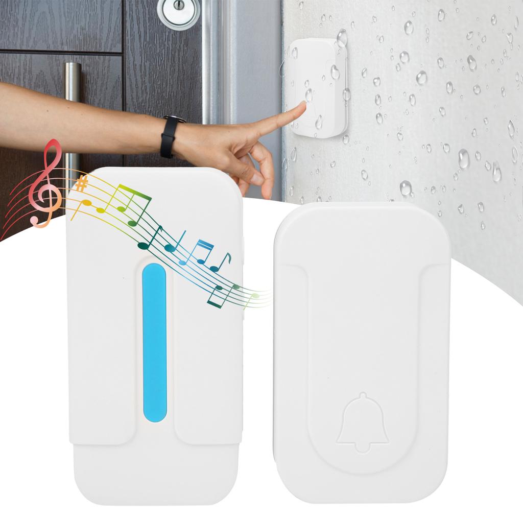 Intelligente Drahtlose Türklingel Selbstversorgter Summer Fernbedienung Induktion Wasserdicht
