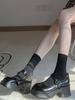 3 Pairs Lolita Style Women Pressure Socks Set Trendy Black White Solid Color Three Types Knee High Socks Ankle Socks Long Socks