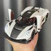 1:24 KNSG jesko absolut Supercar Lega Metallo Pressofuso Modello Auto Suono Luce Pull Back Bambini Miniature Veicolo Regali di Compleanno