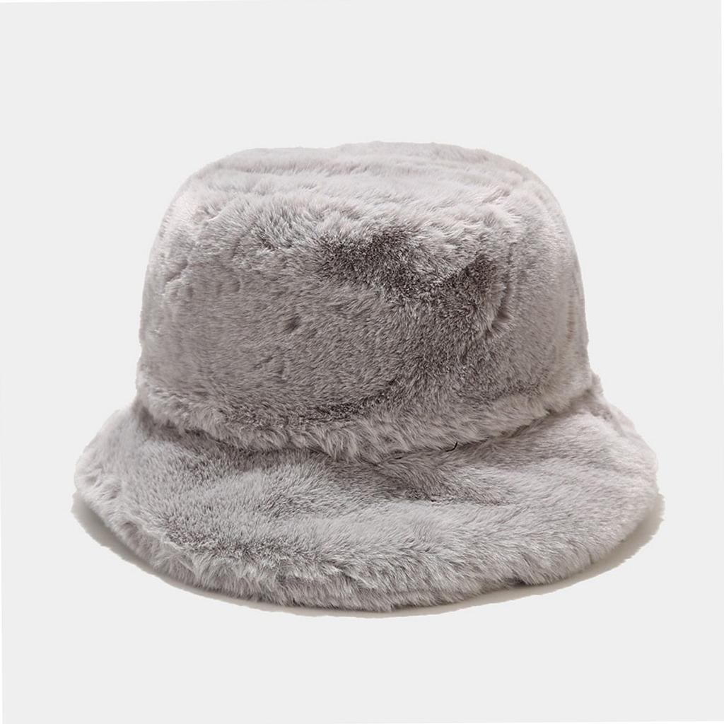 Winter Men Women Thickened Thermal Plush Hat Fisherman Hat Basin Cap Bucket Hats