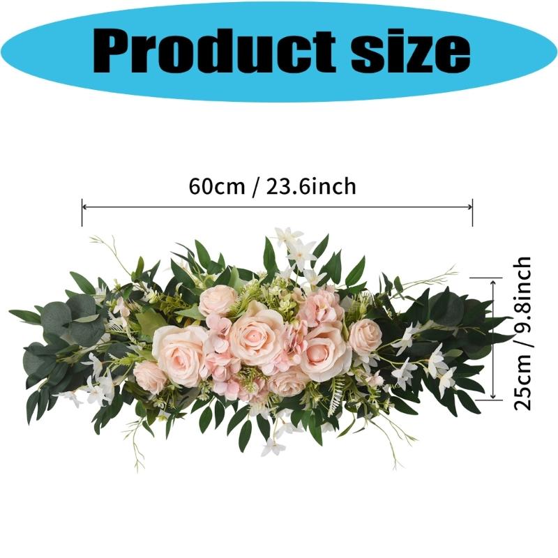 Simulation Flower Artificial Silk Rose Flower For Wedding Reception Chair Back Flower Arrangement Bridal Showers Party