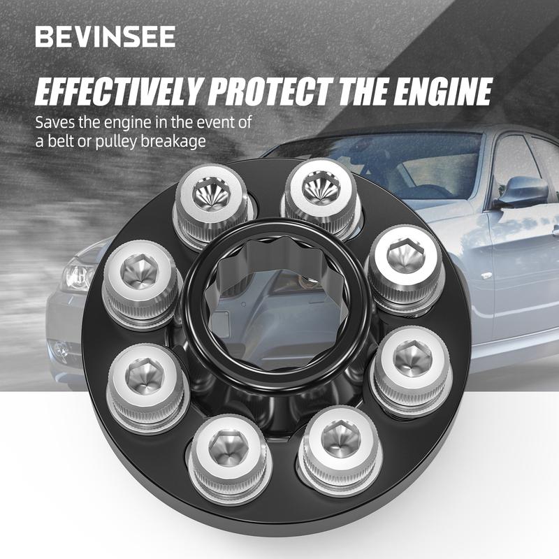 For BMW N55 S55 Crank Hub Bolt Capture Kit, for BMW E92 E90 E93 E82 F11 F10 F20 F22 F30,X5 E70,M3 F80,M4 F82,M2 Competition F87