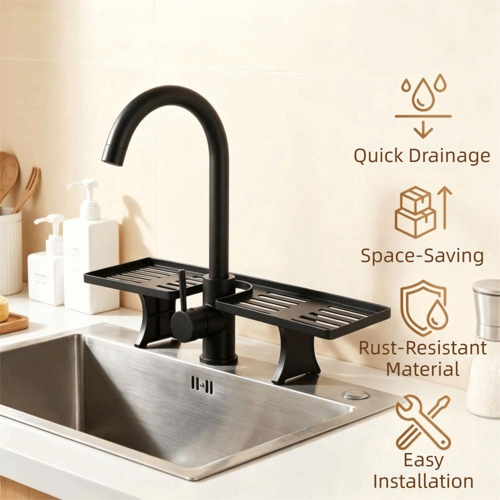Mesh Faucet Storage Shelf Water Drainage Kitchen Drainage Holder Bathroom Storage Rack  Household