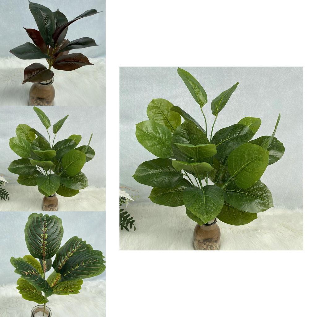 Faux Green Tree With 26 Leaves For House Decor And Photography Scene Creation