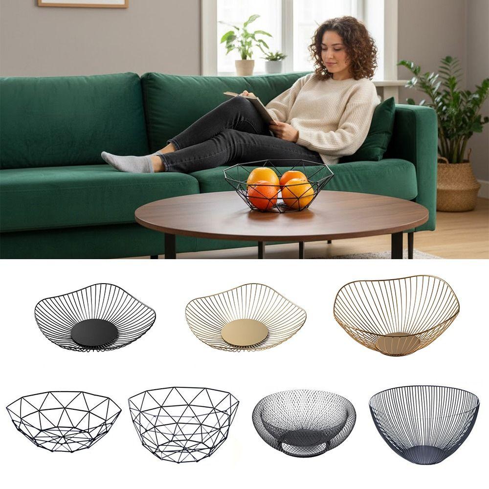 Multi-sizes Sundries Oragnization Plate Black Gold Vegetable Storage Bowls Kitchen Tool  Kitchen