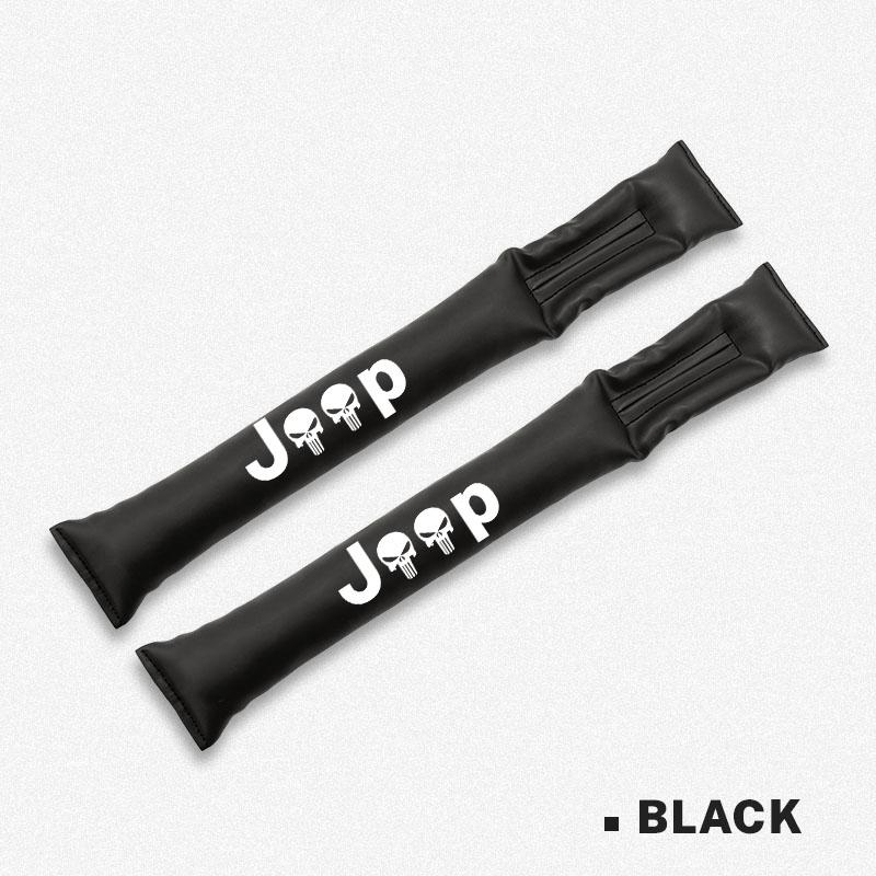 Car Seat Gap Filler PU Leather Soft Side Seam Plug For Jeep Grand Cherokee Wrangler JK Gladiator Compass Renegade Patriot Libert