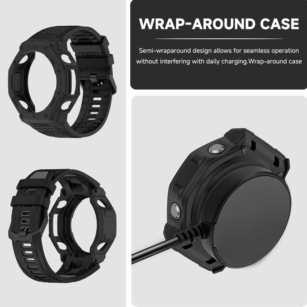 Silikonový řemínek a pouzdro pro chytré hodinky Huami Amazfit T-REX 3 Řemínek Náramek T-Rex3 Sportovní náramek Náramek na zápěstí S nástrojem