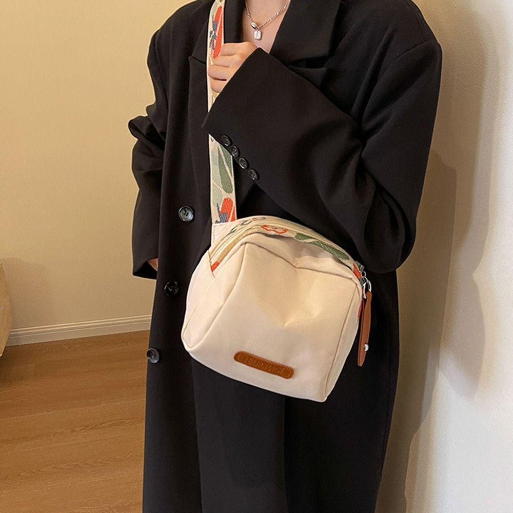 Large Capacity Shell Bag Wide Shoulder Strap Shoulder Bag Fashion Handbag Purse  Outdoor