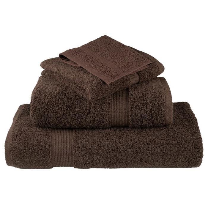 VidaXL Serviettes de Douche de Qualité Supérieure 2 pcs, Draps de Bain, Serviettes d'Invité, Serviettes de Salle de Bain 137236