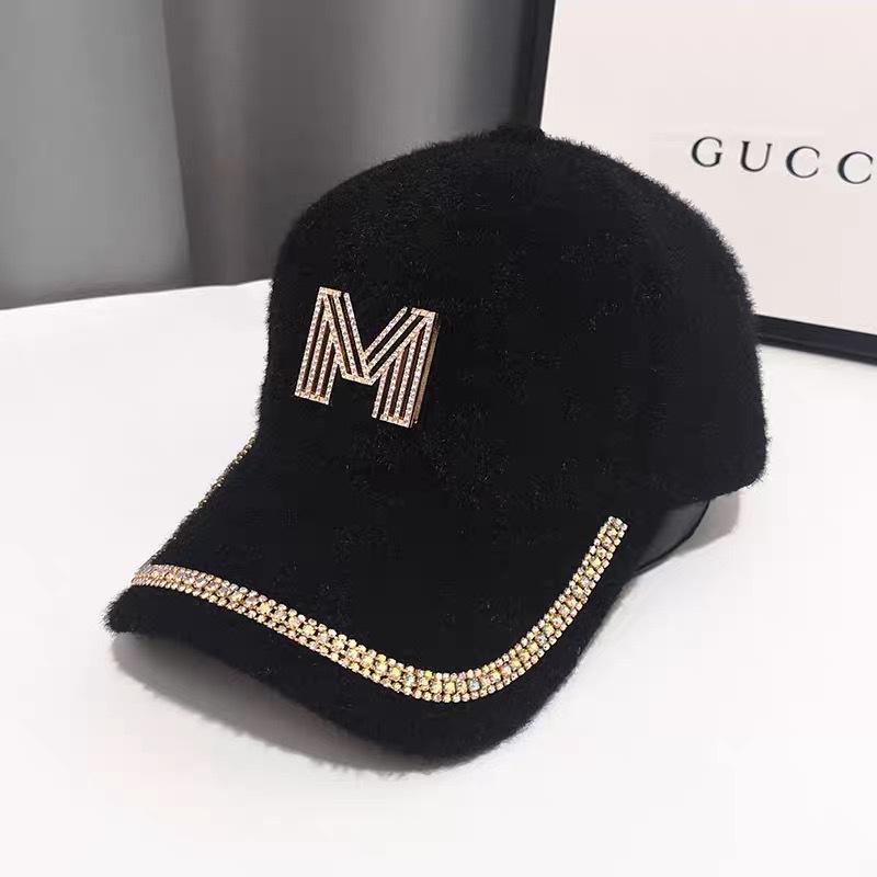 

Шапка из овечьей шерсти женская осенне-зимняя модная, показывает лицо, маленькая, универсальная, милая, теплая шапка, плюшевая бейсболка one size fits all чёрный