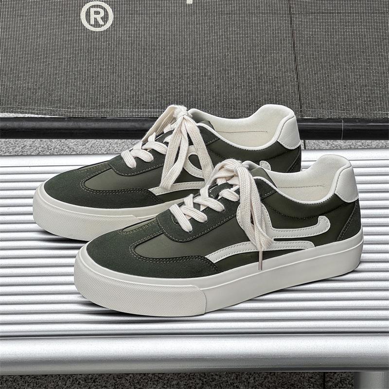 Fashion Men Vulcanized Shoes 2025 New Red Casual Platform Sneakers Vintage Sports Fashion Skateboard Shoes Flats Tennis Tenis Masculino