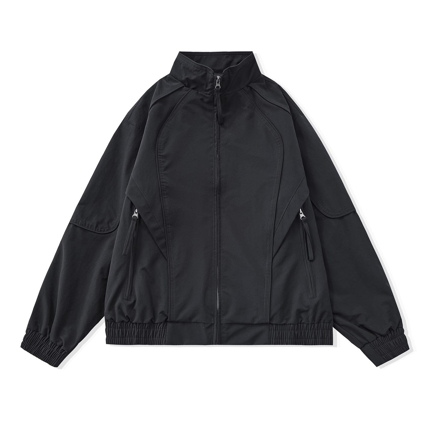 

Men s 2026 Casual Windbreaker: American Style, Trendy Plus Size for Spring & Autumn 4XL (200-220 jin)