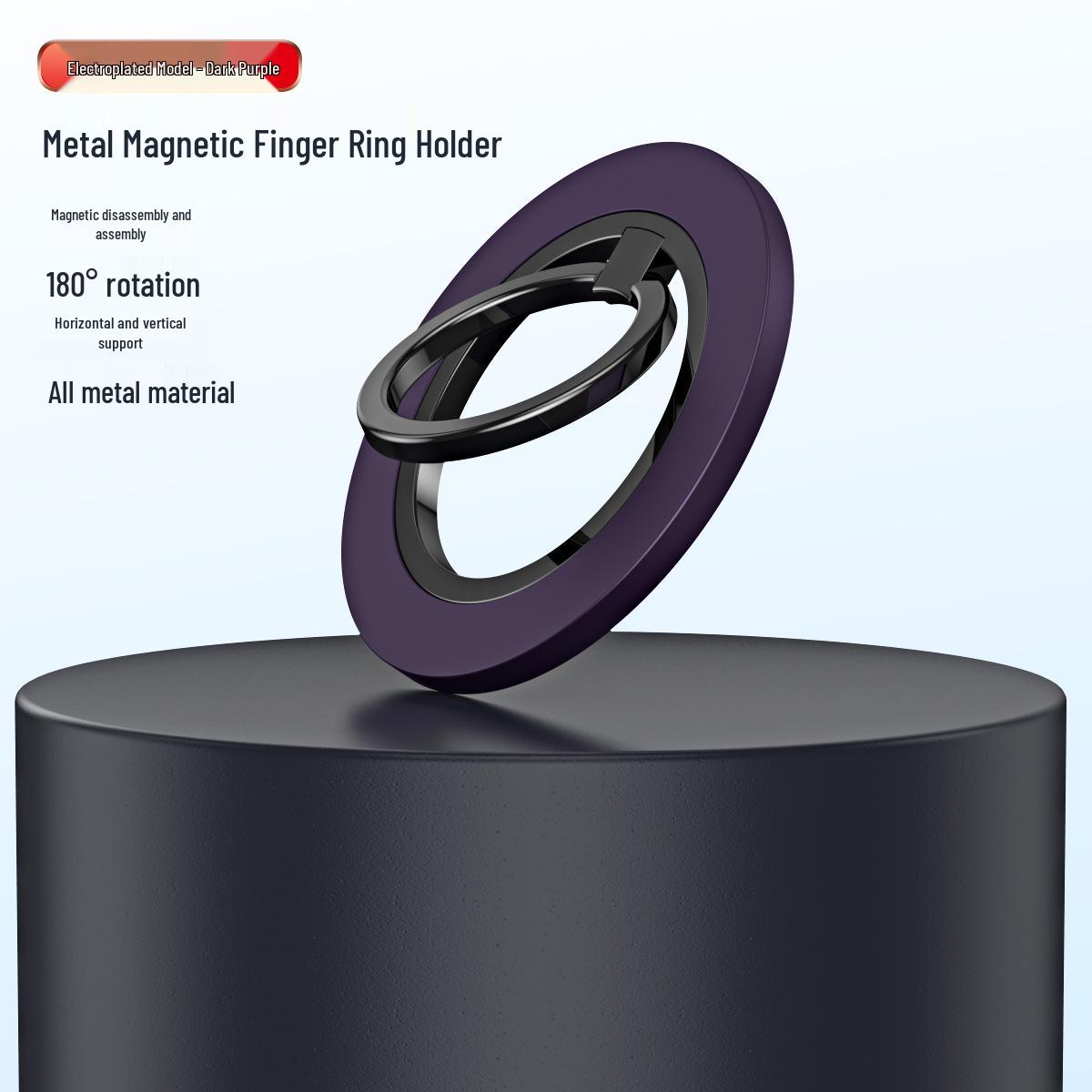 Magnetic Metal Phone Ring Holder & Ultra-thin Desktop Stand