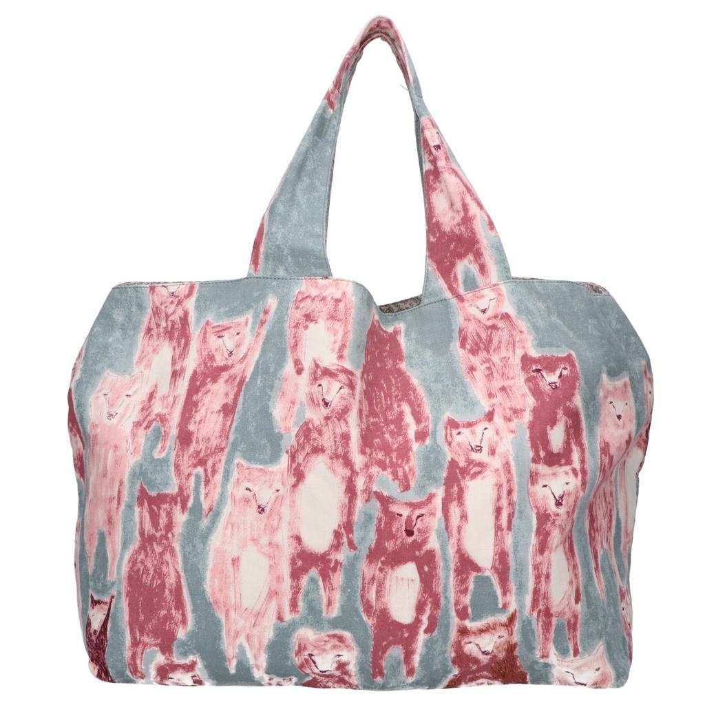 mina perhonen ys9904 Alive 25th Anniversary Panini Tote Bag Green / pinkUsed