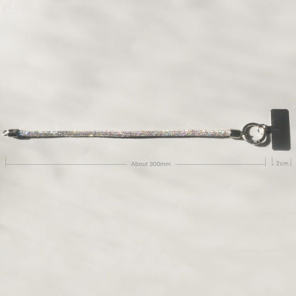 Handheld Glitter Rhinestone Phone Lanyard Hanging Cord Mobile Phone Chain  Women/Lady/Girl