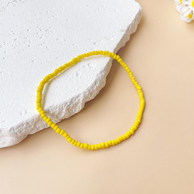 Bohemian Miyuki Seed Bead Colorful Handmade Elastic Anklet